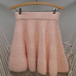 ✨Knit Skater Skirt Pastel Pink✨